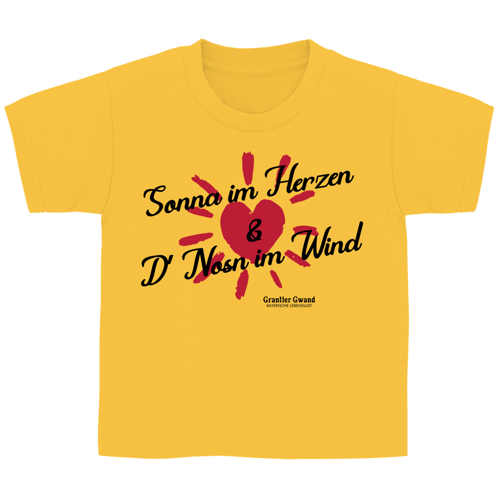 Bayerisches Kinder T-Shirt - Sonna im Herzen - Grantler Gwand