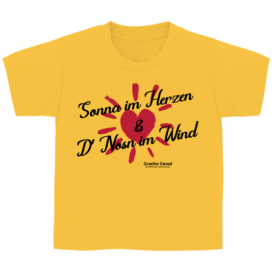 Bayerisches Kinder T-Shirt - Sonna im Herzen - Grantler Gwand
