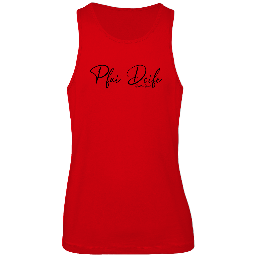 Bayerisches Herren Premium Tank Top Pfui Deife - schwarz - Grantler Gwand