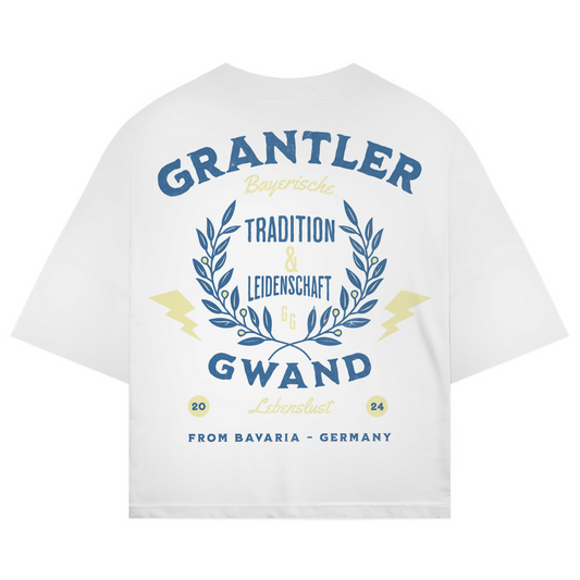 Bayerisches Oversize T-Shirt Unisex - Tradition & Leidenschaft Blau - Grantler Gwand