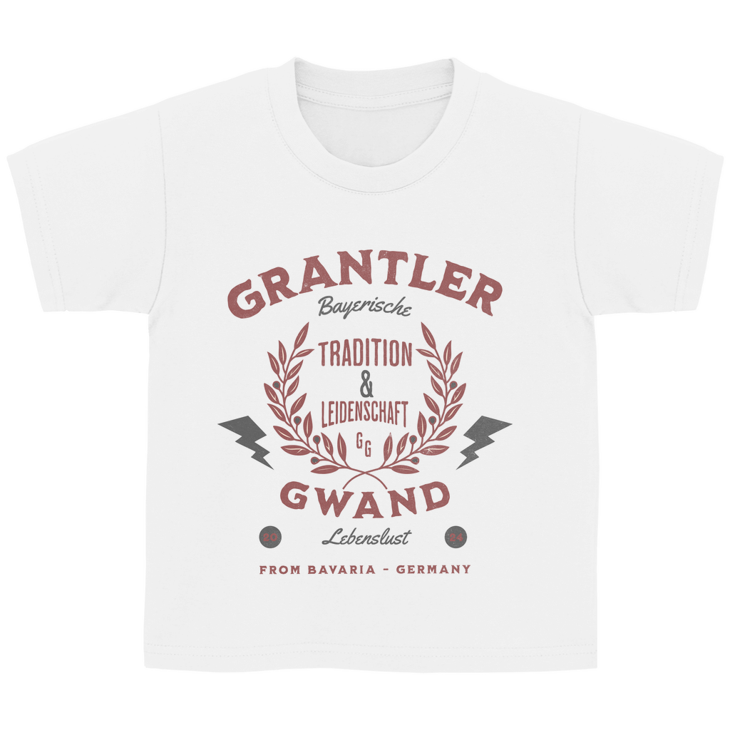 Bayerisches Kinder T-Shirt - Tradition & Leidenschaft Rot - Grantler Gwand