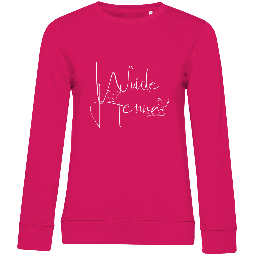 Damen Premium Bio Sweatshirt wuide Henna - weiß