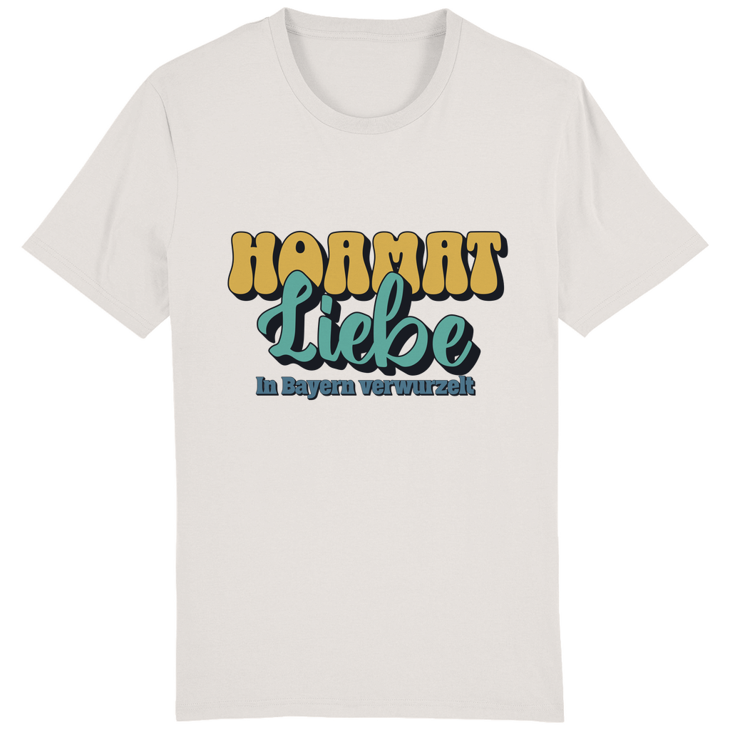 Bayerisches Herren T-Shirt Hoamat Liebe -gold/grün - Grantler Gwand