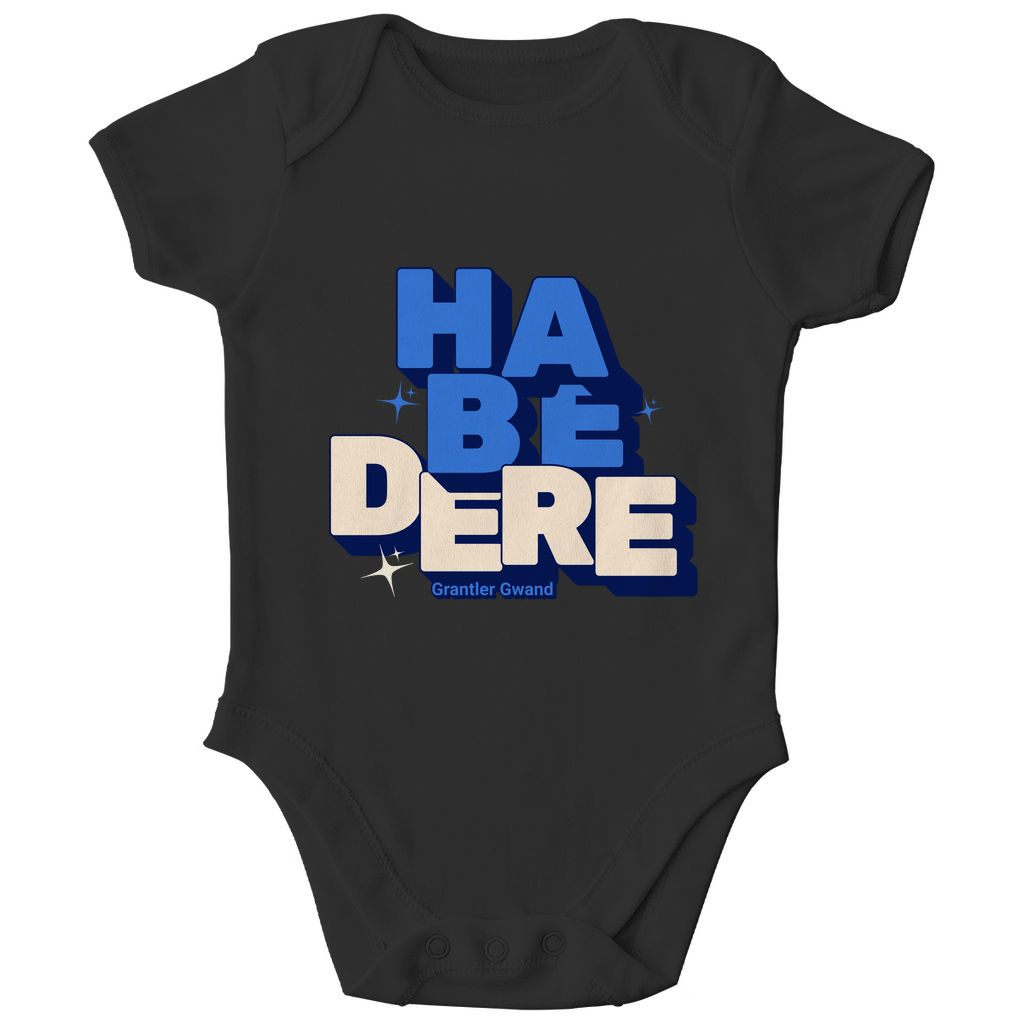 Bayerischer Bio Baby Body - Habe dere - blau - Grantler Gwand