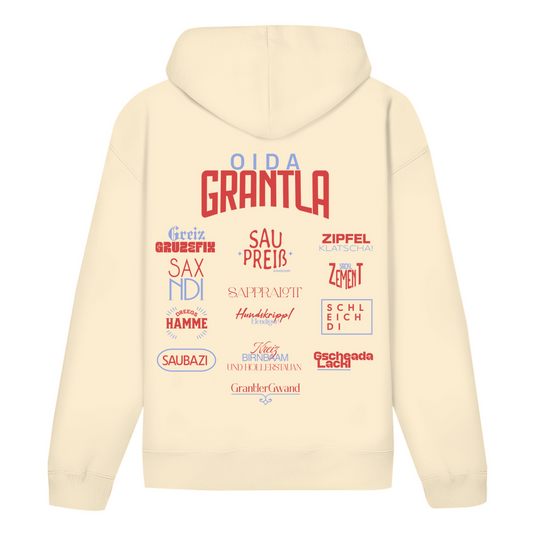 Bayerischer Unisex Hoodie - Oida Grantla Fluchhoodie Rot - Grantler Gwand