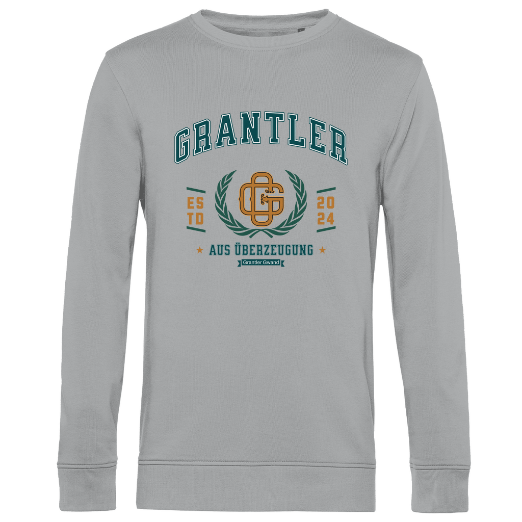 Herren Premium Bio Sweatshirt Grantler aus Überzeugung - grün/gold