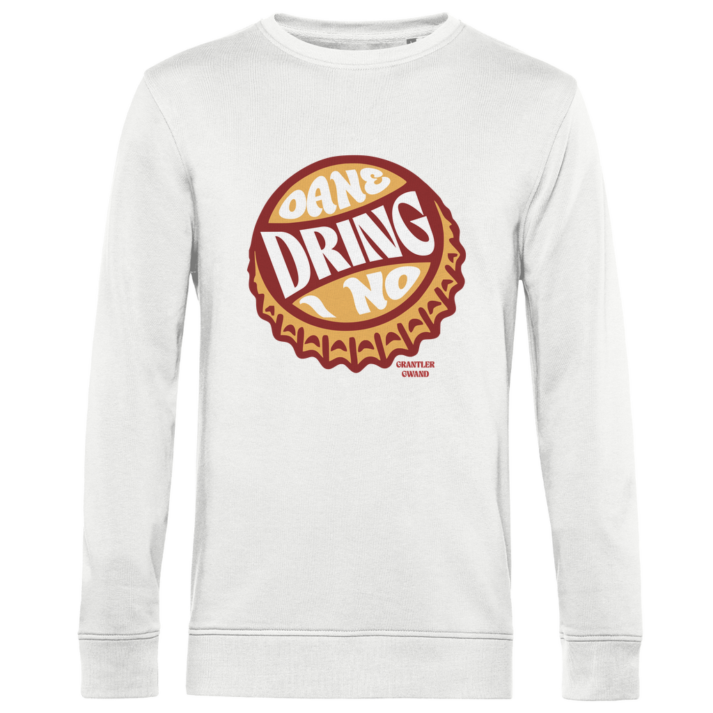 Herren Premium Bio Sweatshirt Oane dring i no - orange/rot