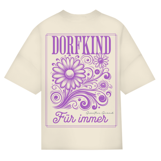 Bayerisches Oversize T-Shirt Frauen - Dorfkind für immer - Grantler Gwand