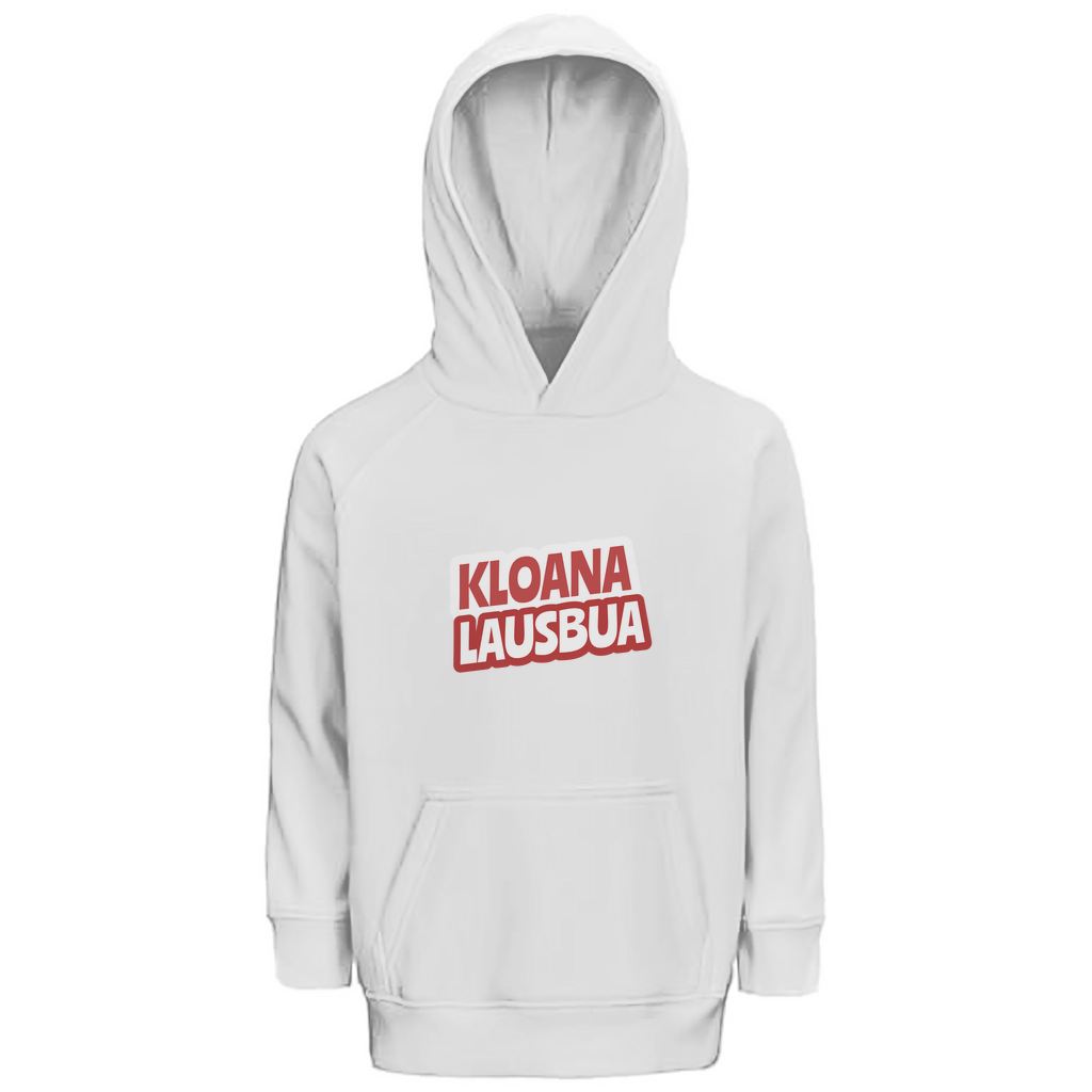 Bayerischer Kinder Premium Bio Hoodie Kloana Lausbua - rot - Grantler Gwand