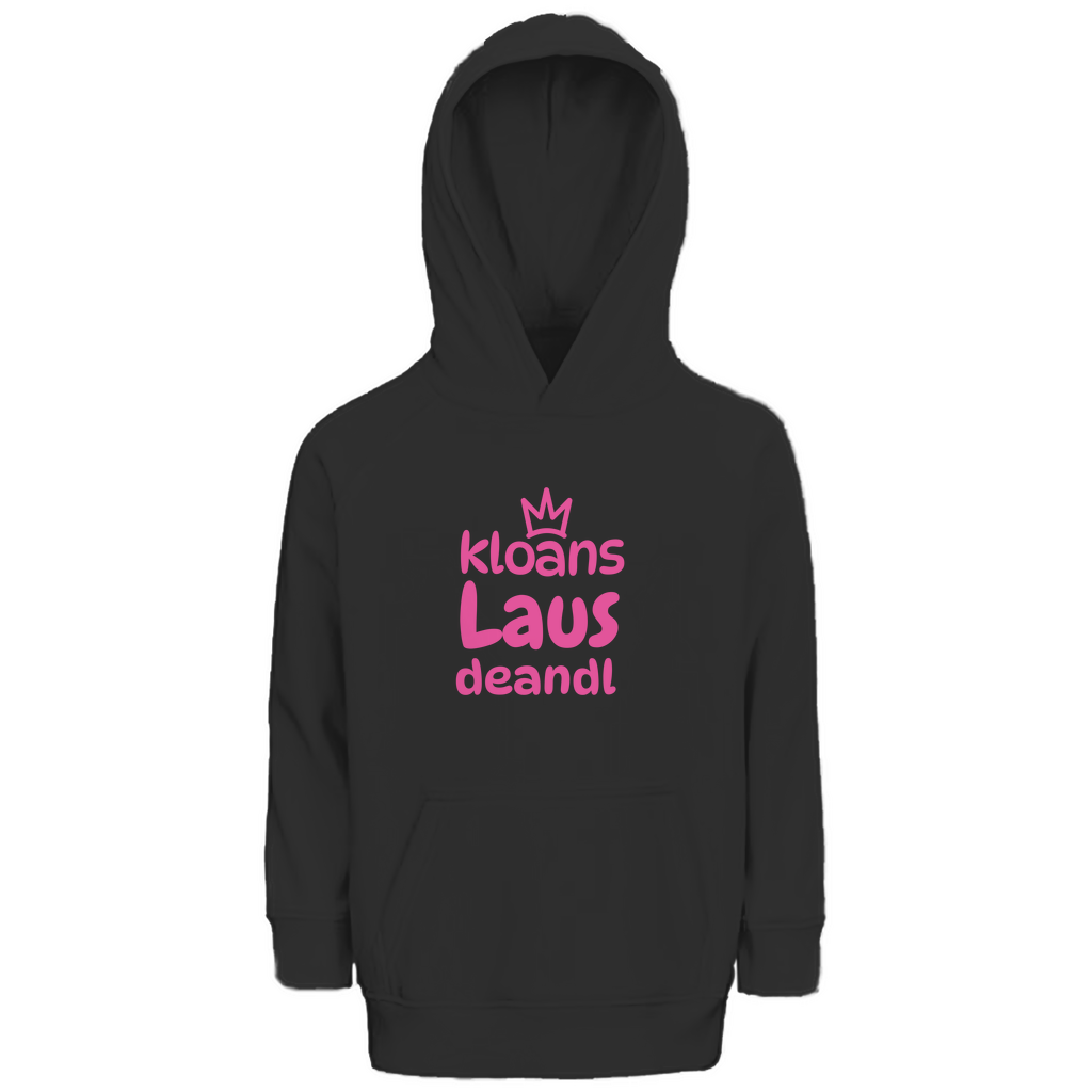 Bayerischer Kinder Premium Bio Hoodie Kloans Lausdeandl - pink - Grantler Gwand