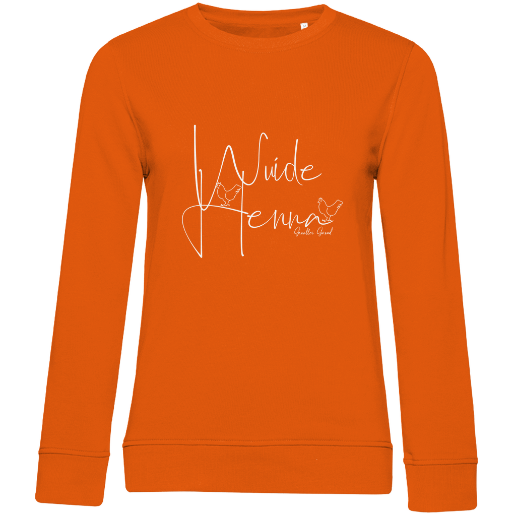 Damen Premium Bio Sweatshirt wuide Henna - weiß
