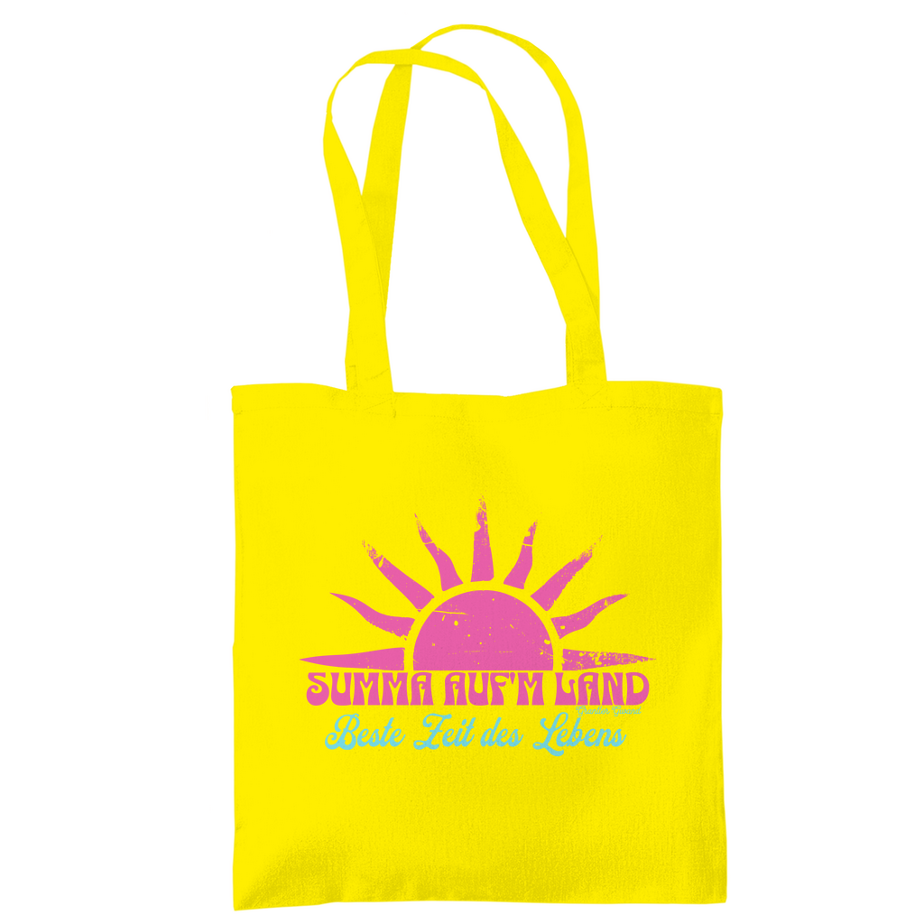 Bayerische Tragetasche - Summa auf´m Land - pink/mint - Grantler Gwand