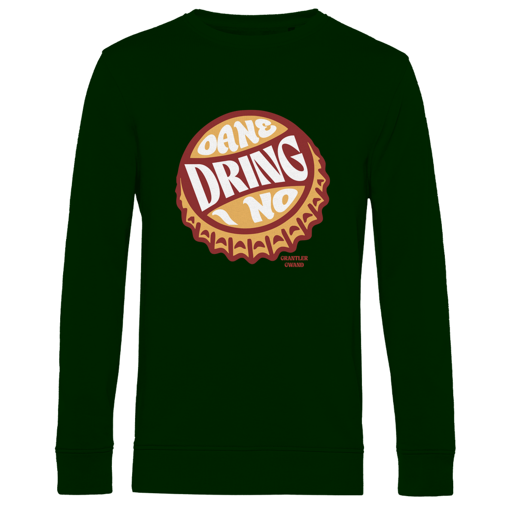 Herren Premium Bio Sweatshirt Oane dring i no - orange/rot