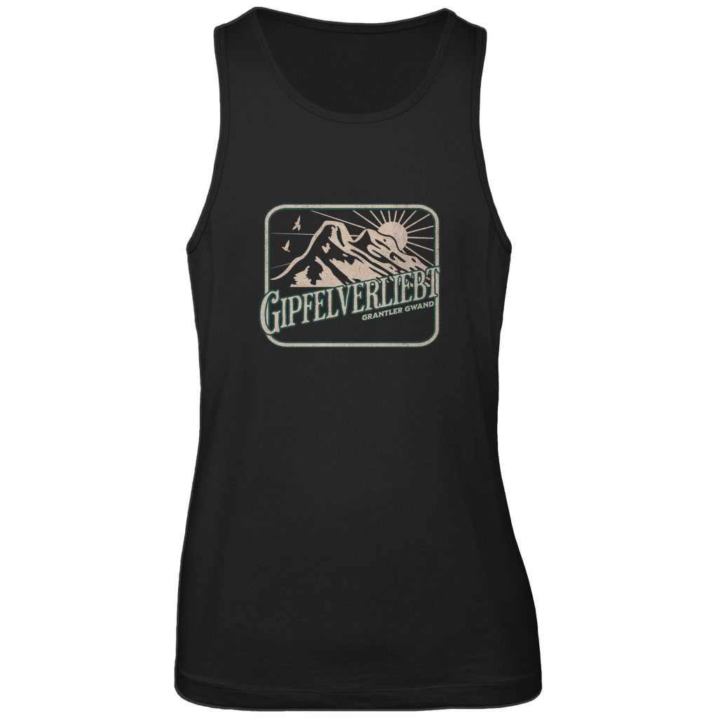 Bayerische Herren Premium Tank Top Gipfelverliebt - grün/gold - Grantler Gwand