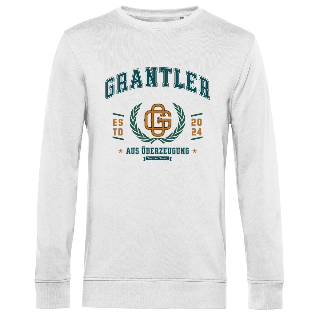 Herren Premium Bio Sweatshirt Grantler aus Überzeugung - grün/gold
