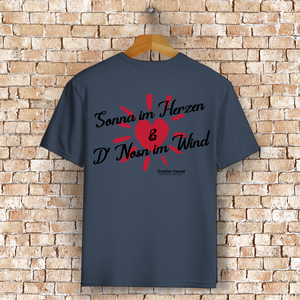 Bayerisches T-Shirt Unisex - Sonna im Herzen - Grantler Gwand