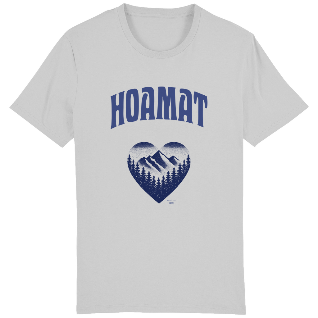 Bayerisches Herren T-Shirt Hoamat - blau - Grantler Gwand