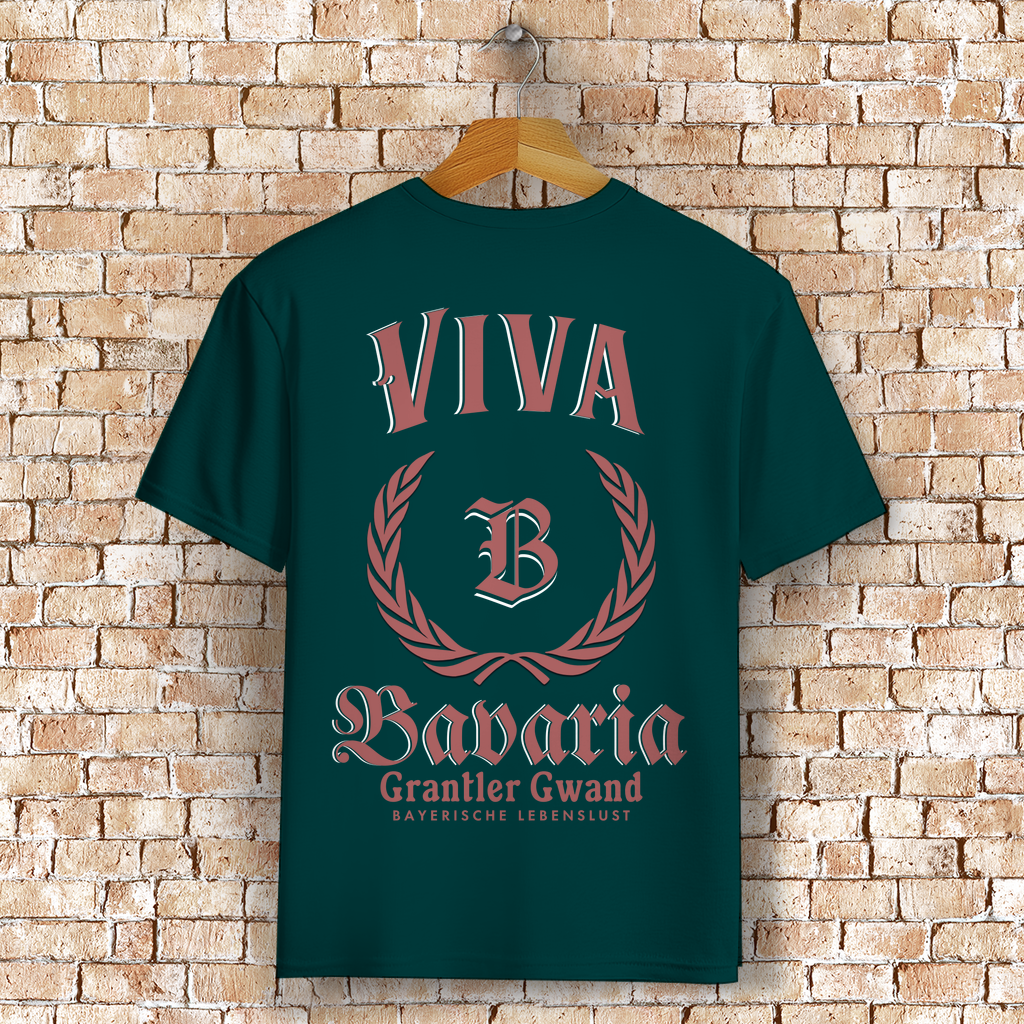 Bayerisches T-Shirt Unisex - Viva Bavaria - Grantler Gwand