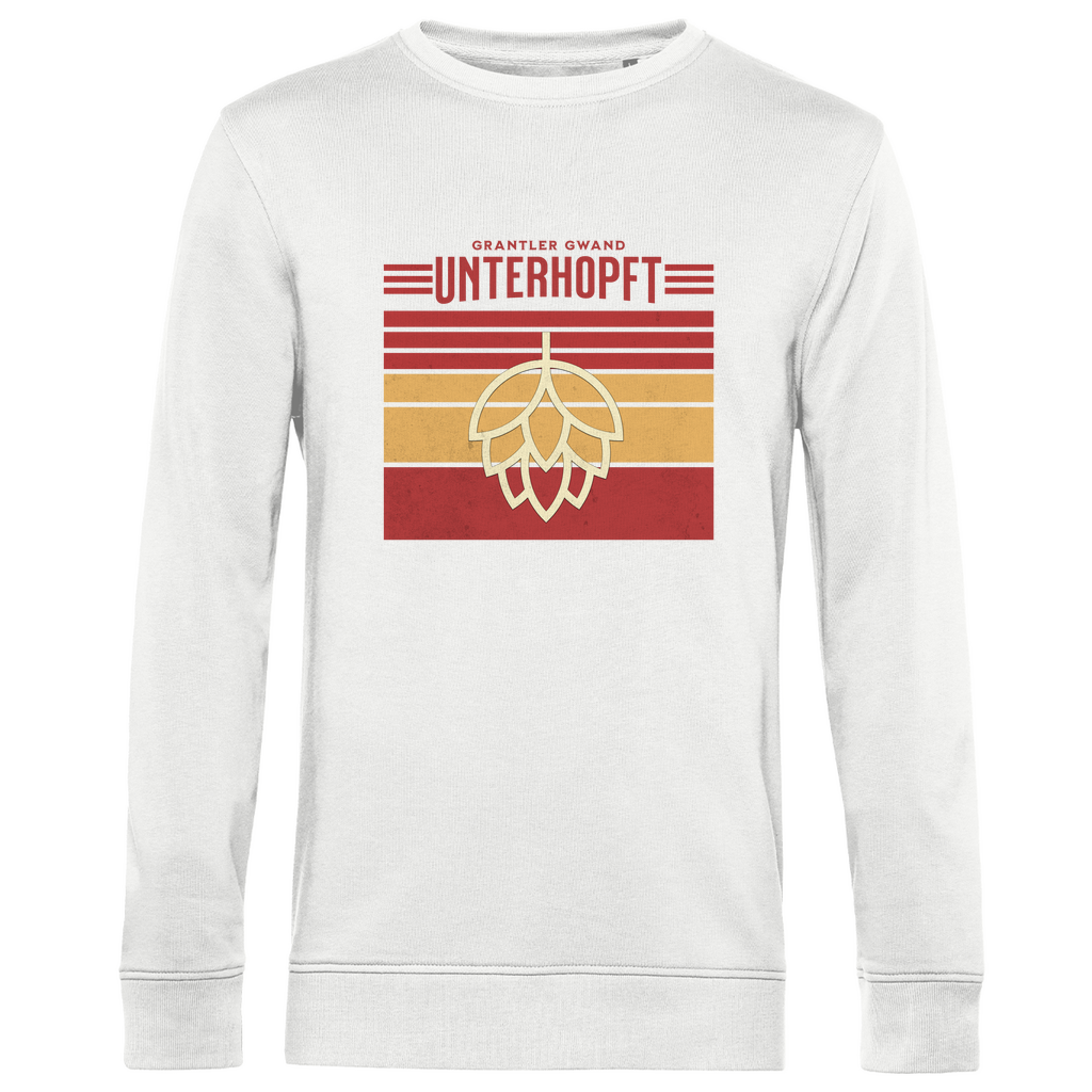 Herren Premium Bio Sweatshirt Unterhopft - rot