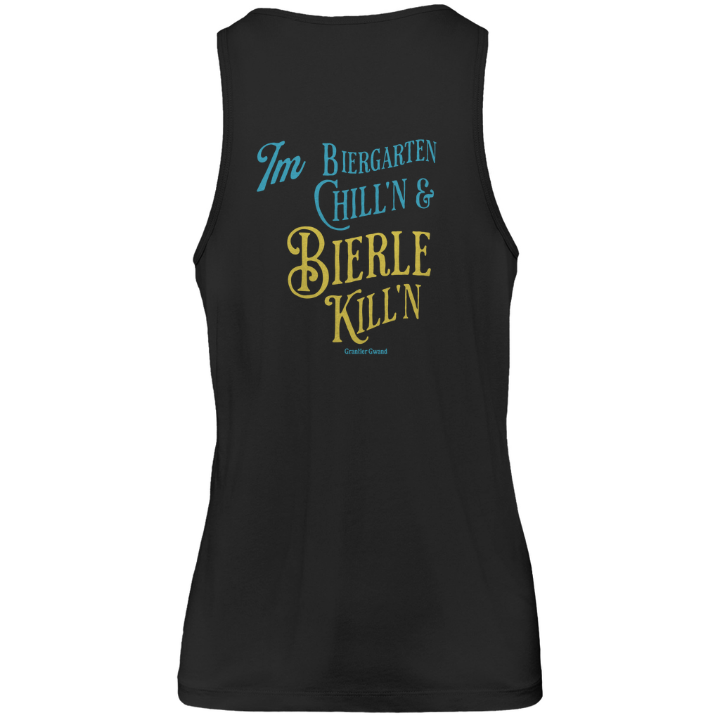 Bayerisches Herren Premium Tank Top - Im Biergarten chill´n & Bierle killn - Grantler Gwand