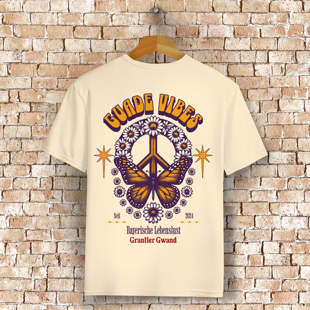 Bayerisches T-Shirt Unisex - Guade Vibes - Grantler Gwand