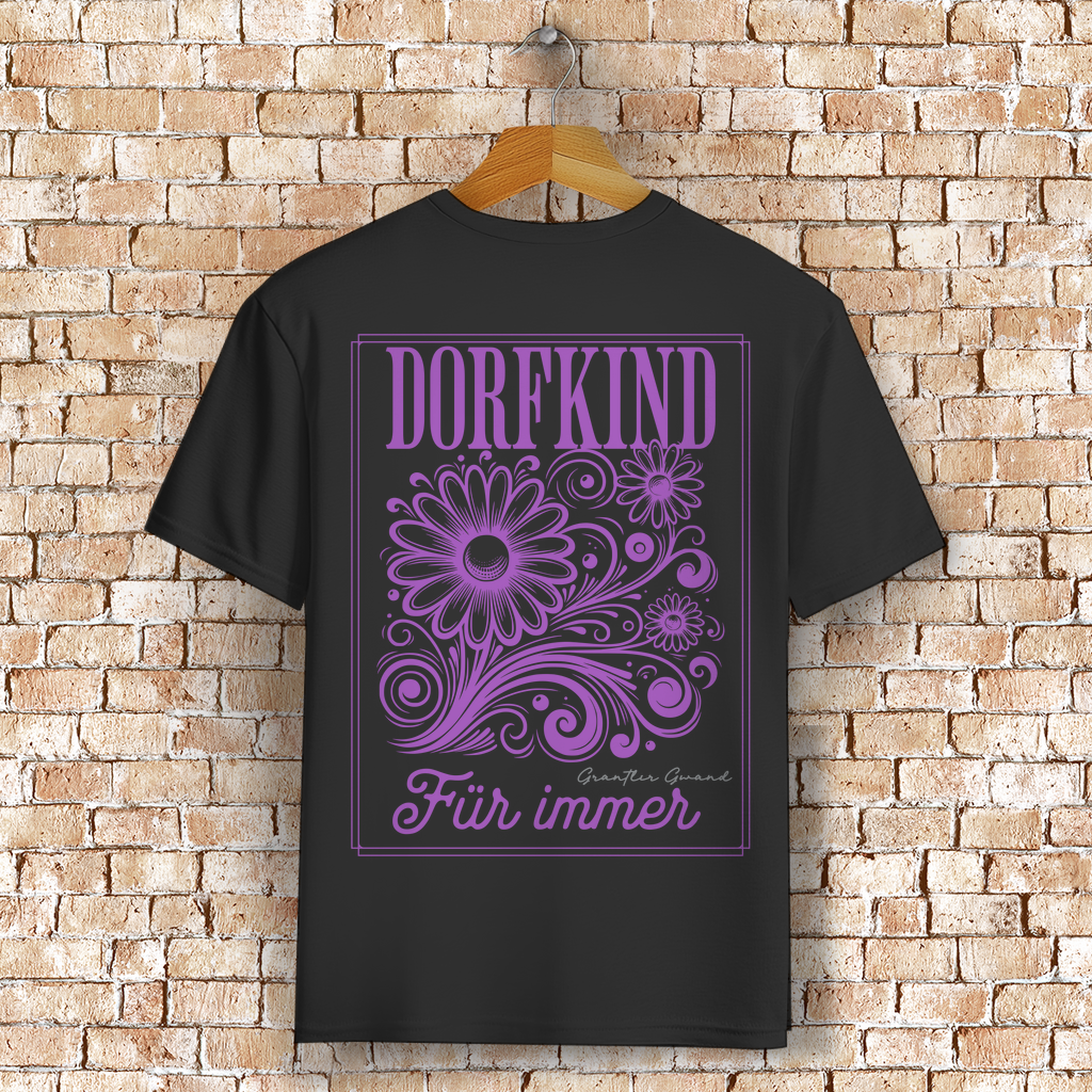 Bayerisches T-Shirt Unisex - Dorfkind für immer - Grantler Gwand