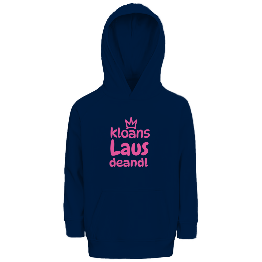 Bayerischer Kinder Premium Bio Hoodie Kloans Lausdeandl - pink - Grantler Gwand
