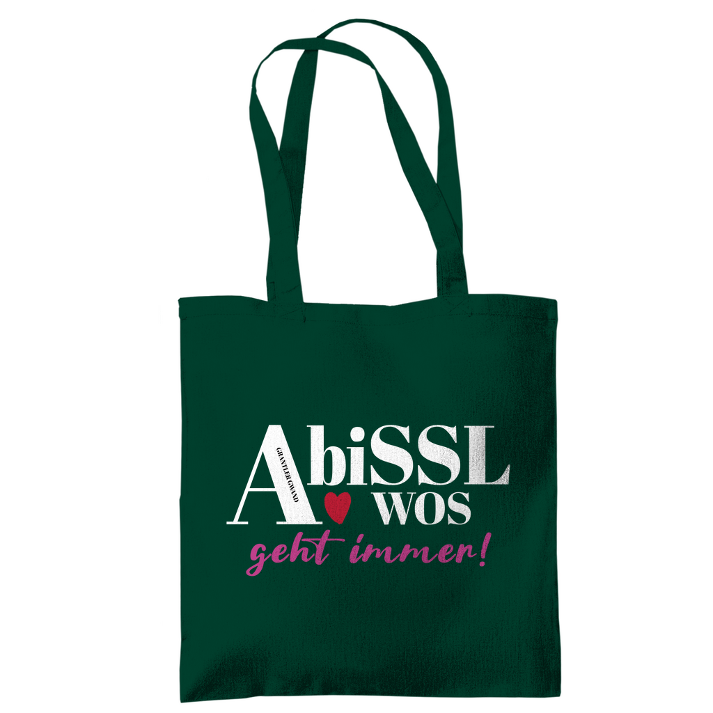 Bayerische Tragetasche A bissl wos geht immer - pink - Grantler Gwand