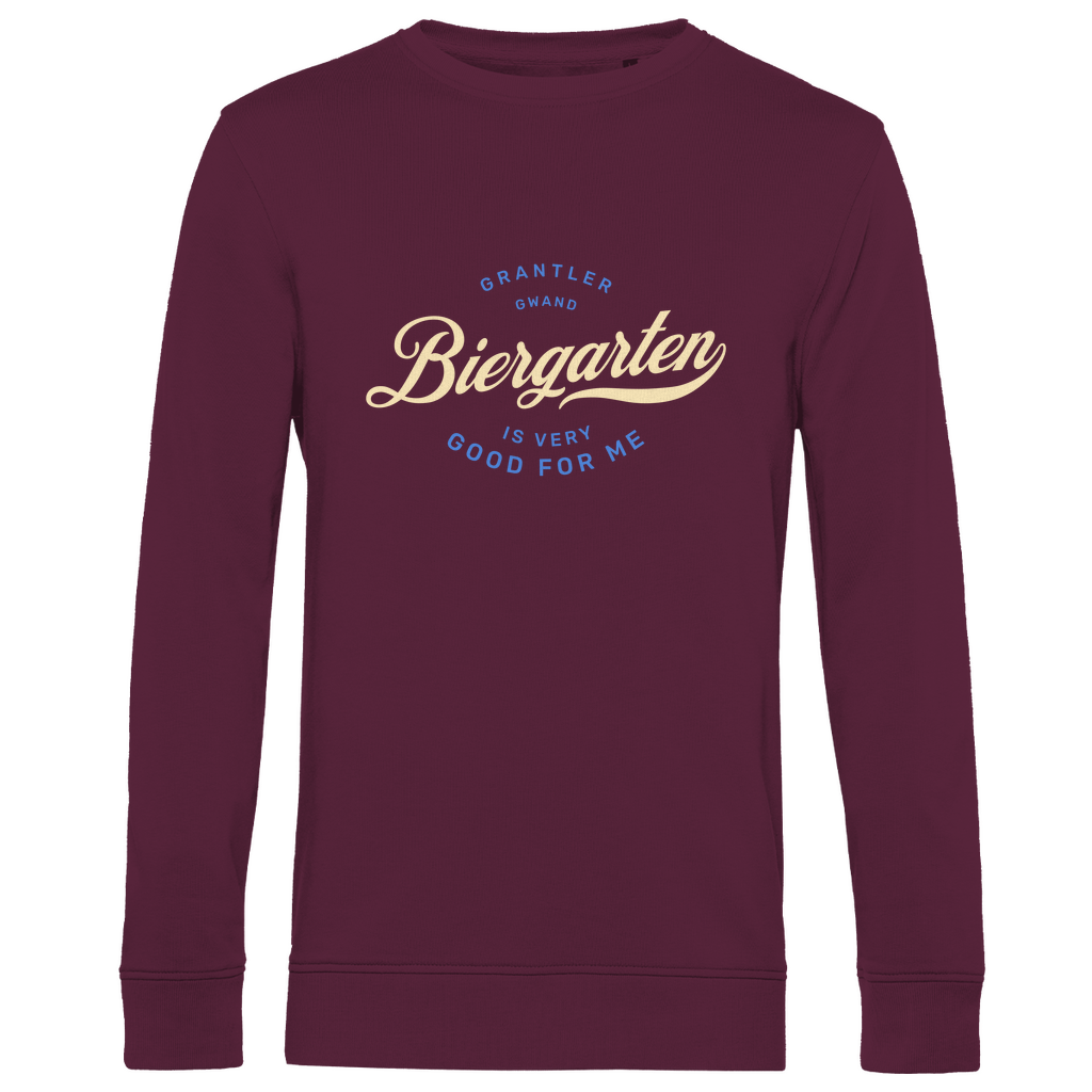Bayerisches Herren Premium Bio Sweatshirt - Biergarten is very good for me - Grantler Gwand