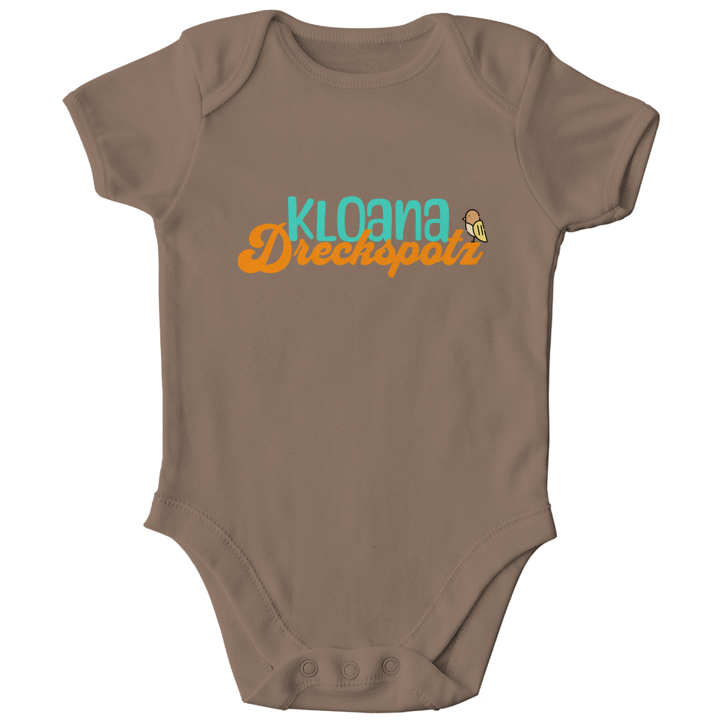 Bayerischer Bio Baby Body kloana Dreckspotz - grün - Grantler Gwand