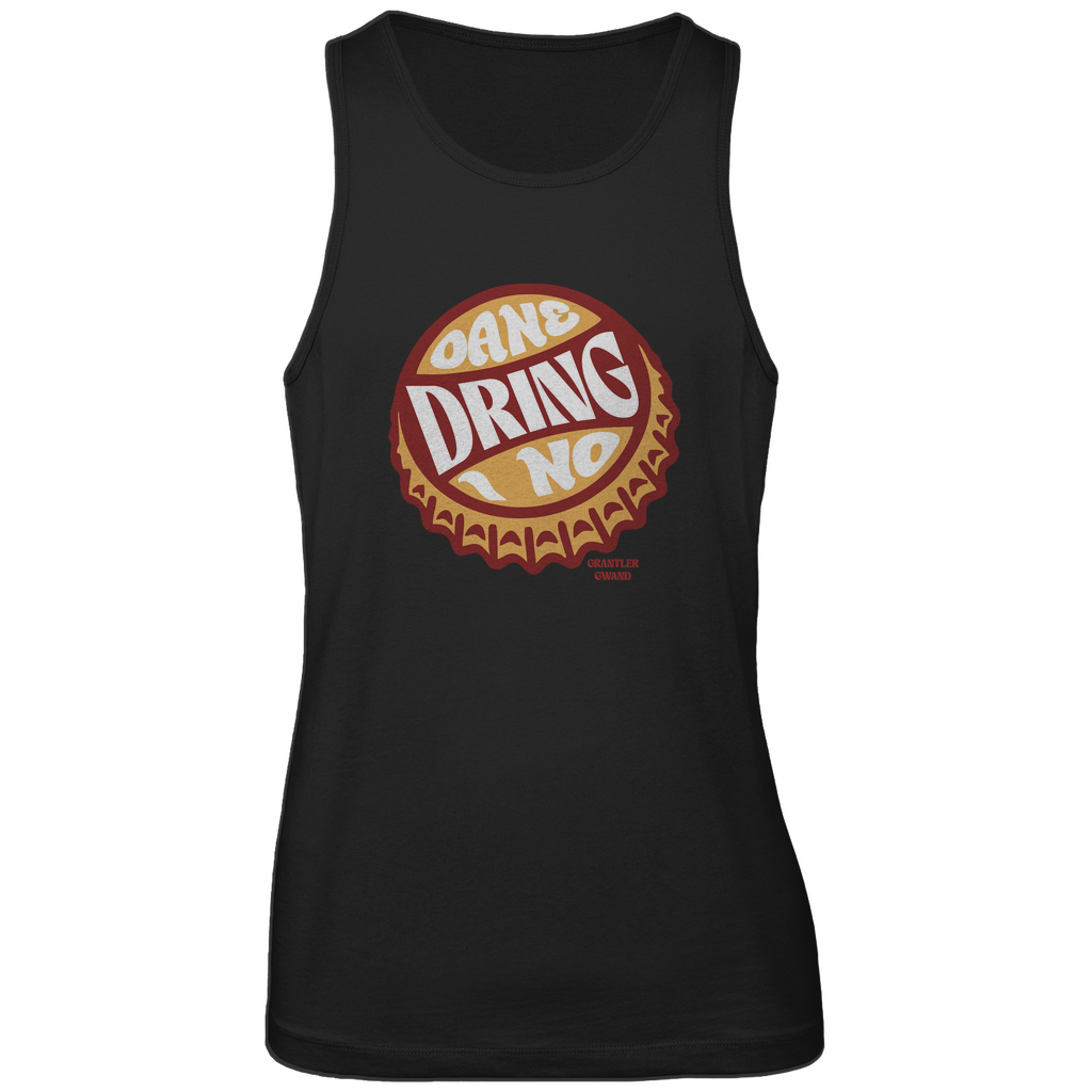 Bayerisches Herren Premium Tank Top Oane dring i no - orange/rot - Grantler Gwand