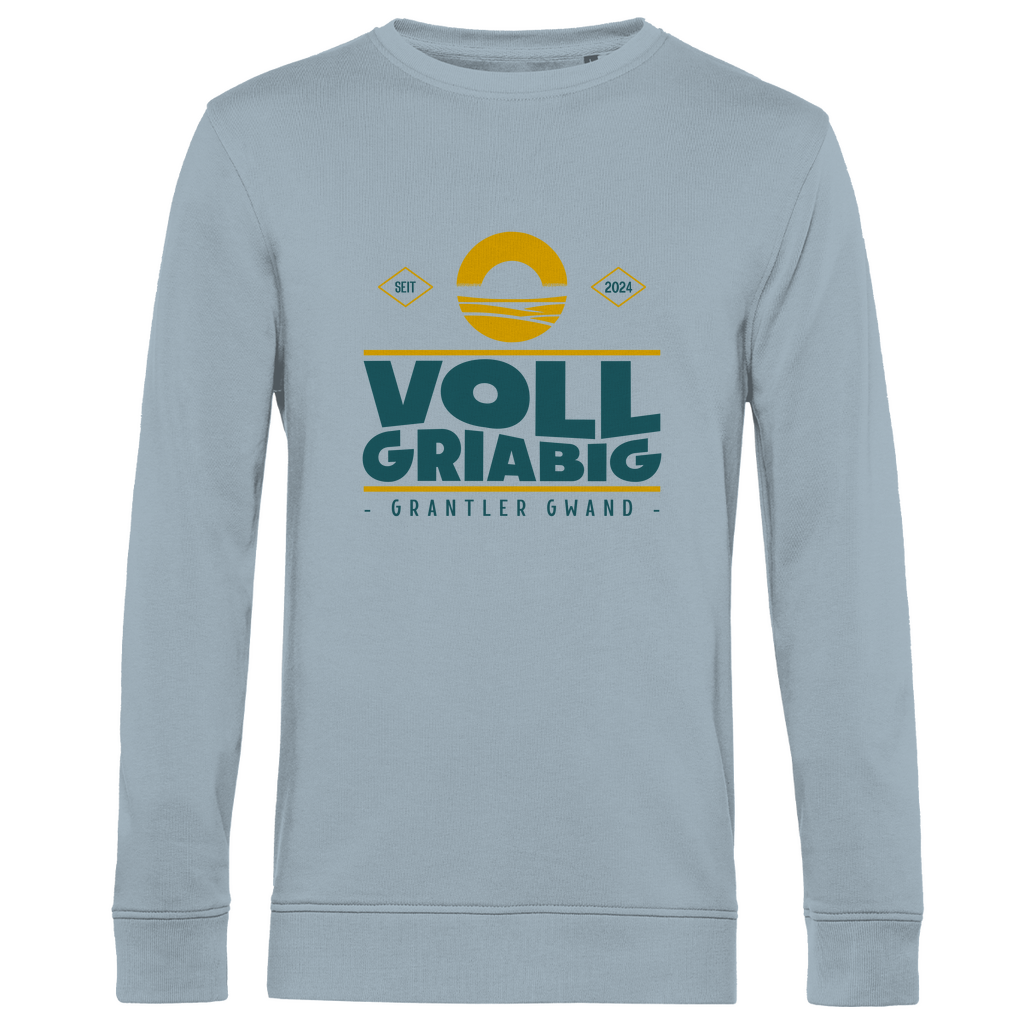 Bayerisches Herren Premium Bio Sweatshirt Voll Griabig - Grün - Grantler Gwand