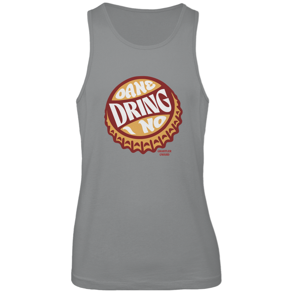 Bayerisches Herren Premium Tank Top Oane dring i no - orange/rot - Grantler Gwand
