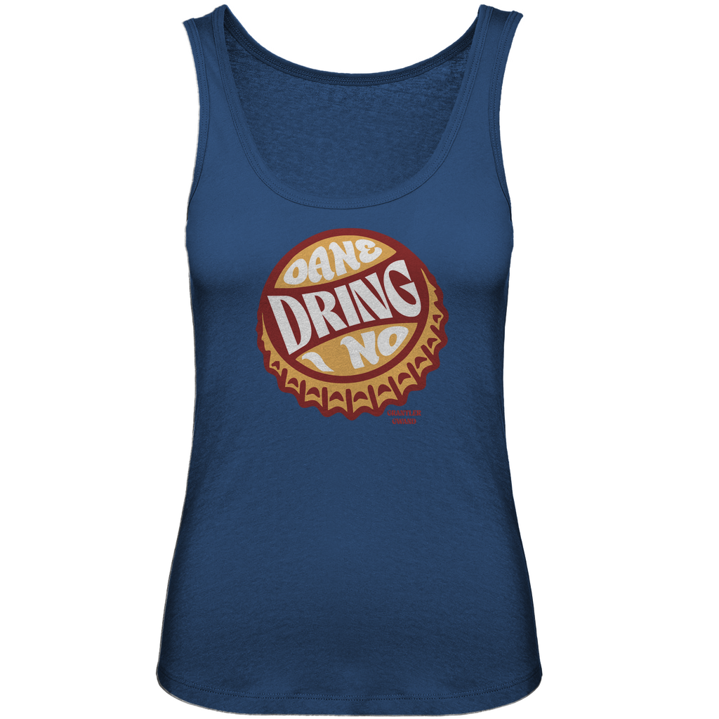 Bayerisches Damen Premium Organic Tank Top Oane dring i no - orange/rot - Grantler Gwand