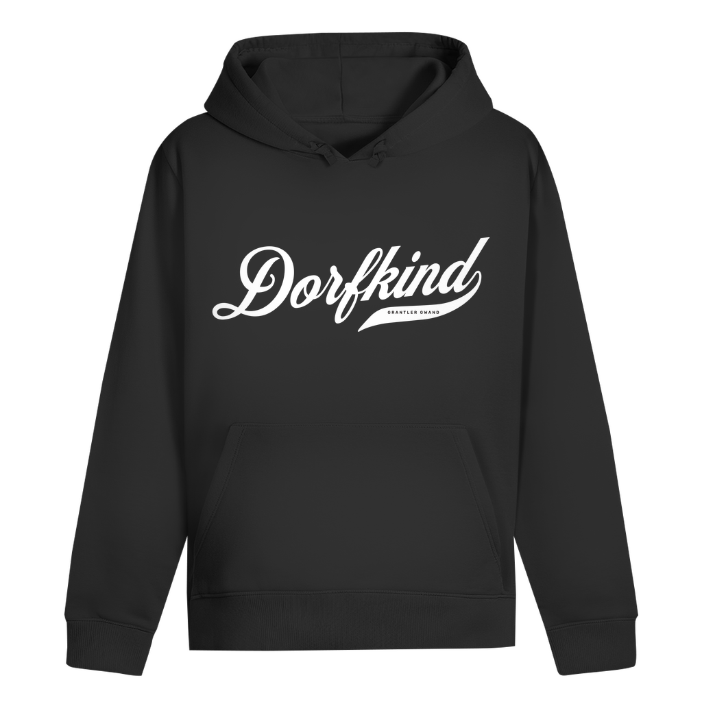 Bayerischer Hoodie Unisex - Dorfkind - weiß - Grantler Gwand