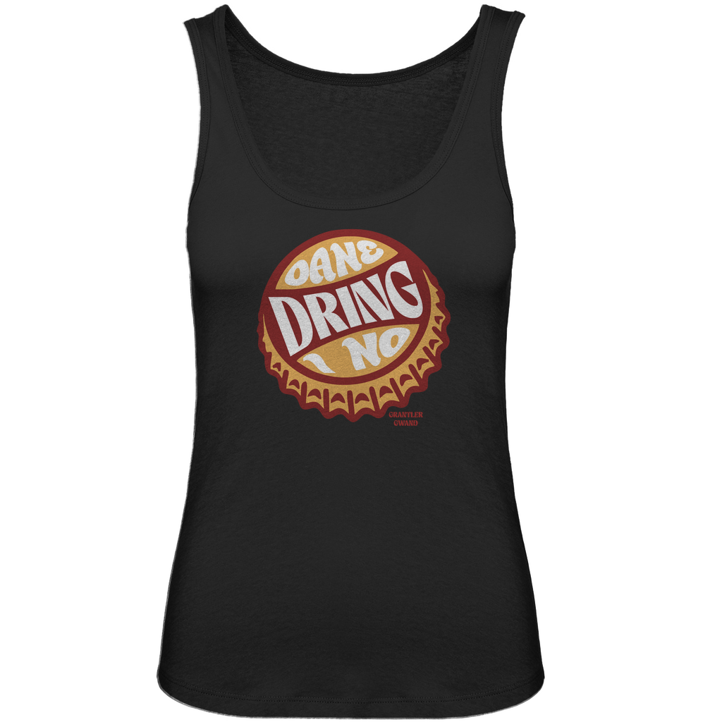 Bayerisches Damen Premium Organic Tank Top Oane dring i no - orange/rot - Grantler Gwand