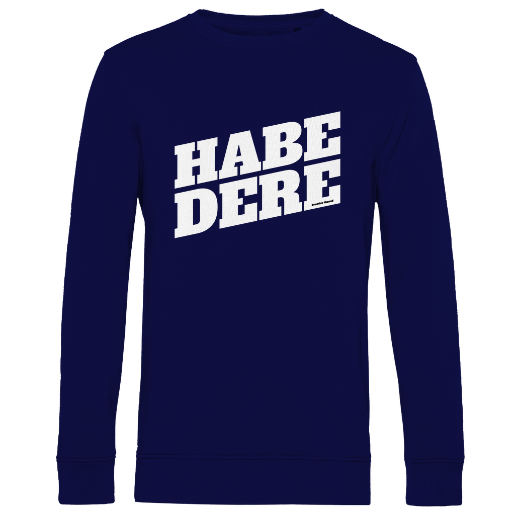 Herren Premium Bio Sweatshirt Habe dere - weiß