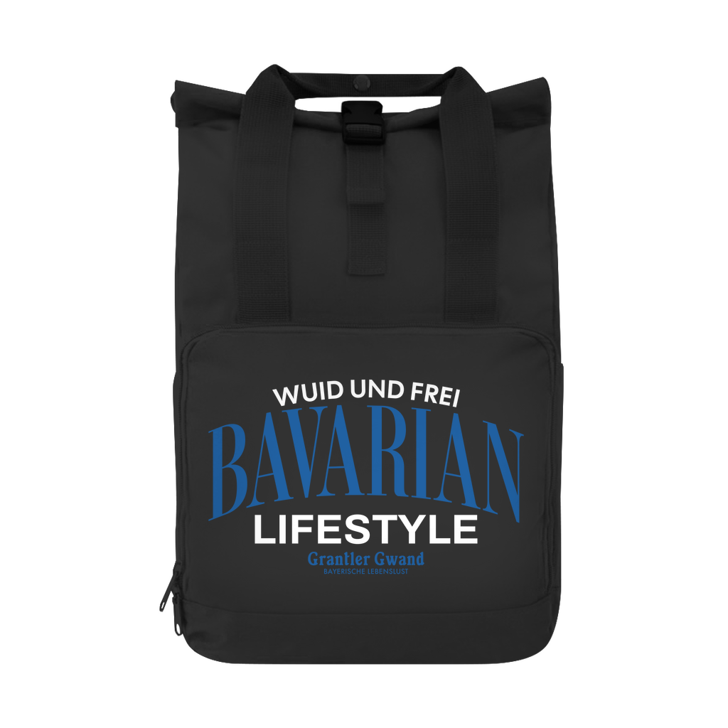 Bayerischer Rolltop Rucksack - Wuid und Frei - Bavarian Lifestyle - Grantler Gwand