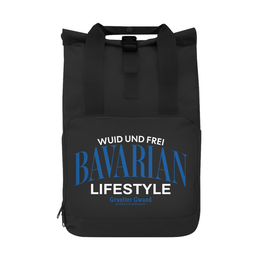 Bayerischer Rolltop Rucksack - Wuid und Frei - Bavarian Lifestyle - Grantler Gwand