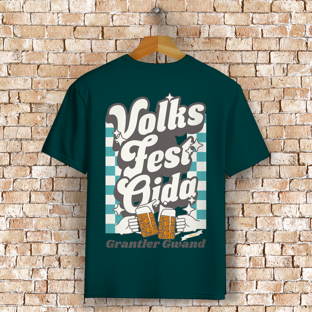 Bayerisches T-Shirt Unisex - Volksfest Oida - Grantler Gwand
