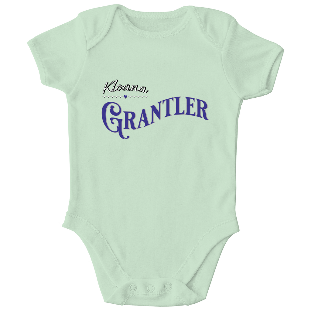 Bayerischer Bio Baby Body kloana Grantler - weiß - Grantler Gwand