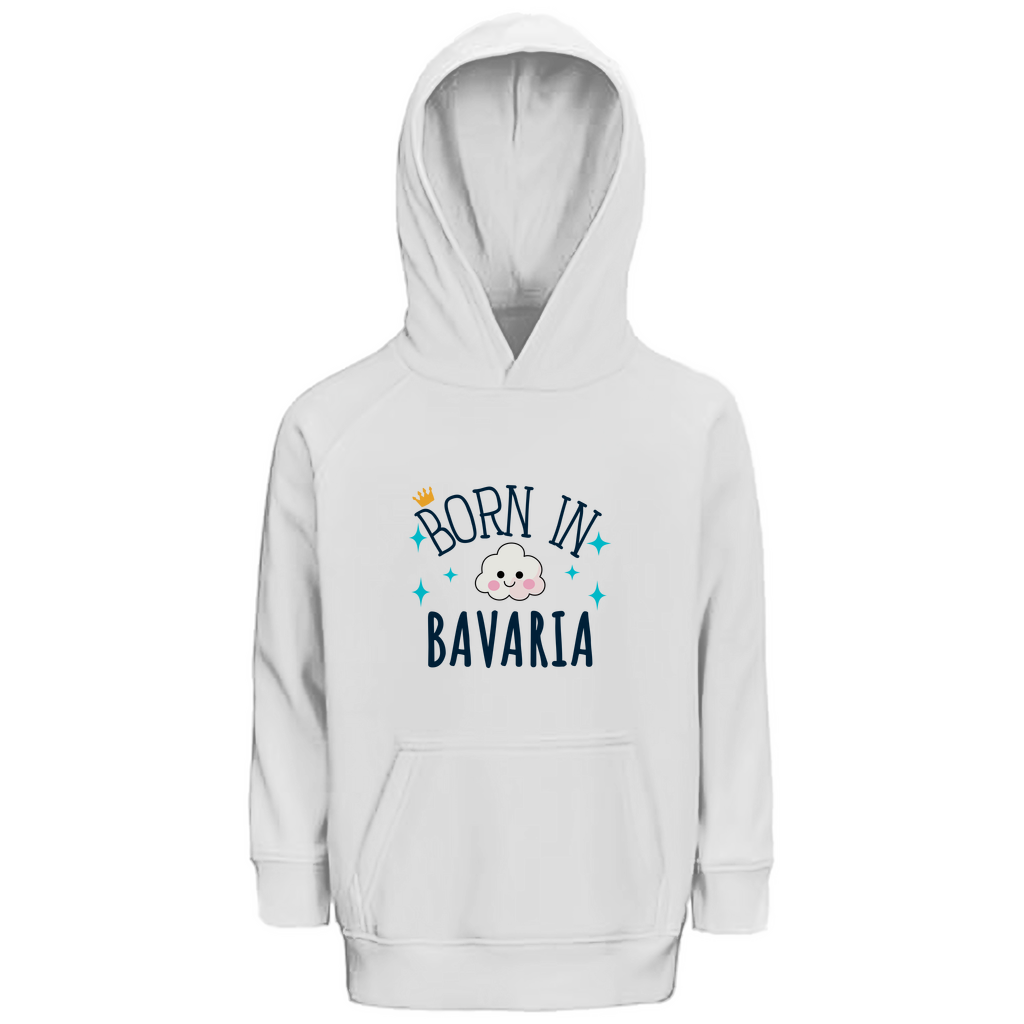 Bayerischer Kinder Premium Bio Hoodie Born in Bavaria - Grantler Gwand