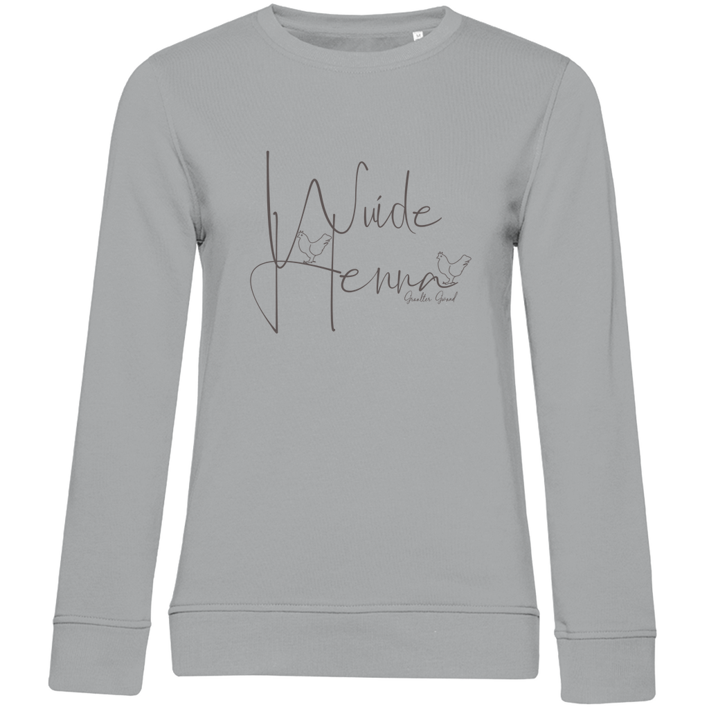 Damen Premium Bio Sweatshirt wuide Henna - grau