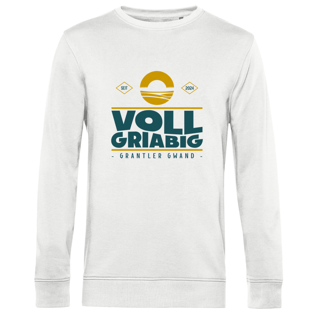 Bayerisches Herren Premium Bio Sweatshirt Voll Griabig - Grün - Grantler Gwand