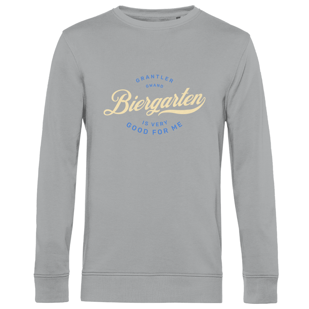 Bayerisches Herren Premium Bio Sweatshirt - Biergarten is very good for me - Grantler Gwand