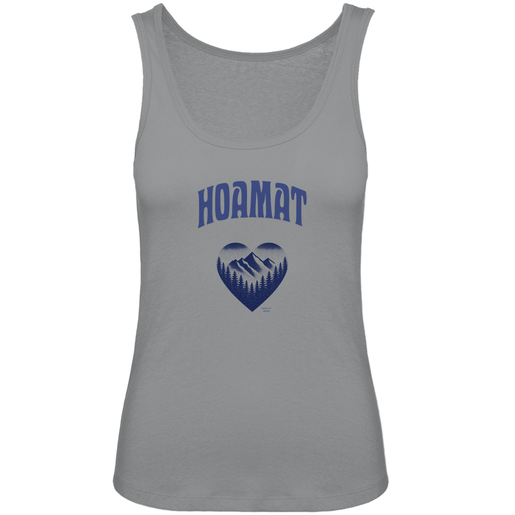 Bayerisches Damen Premium Organic Tank Top Hoamat - blau - Grantler Gwand