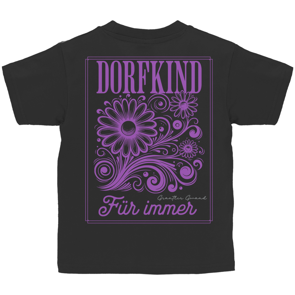 Bayerisches Kinder T-Shirt - Dorfkind für immer - Grantler Gwand