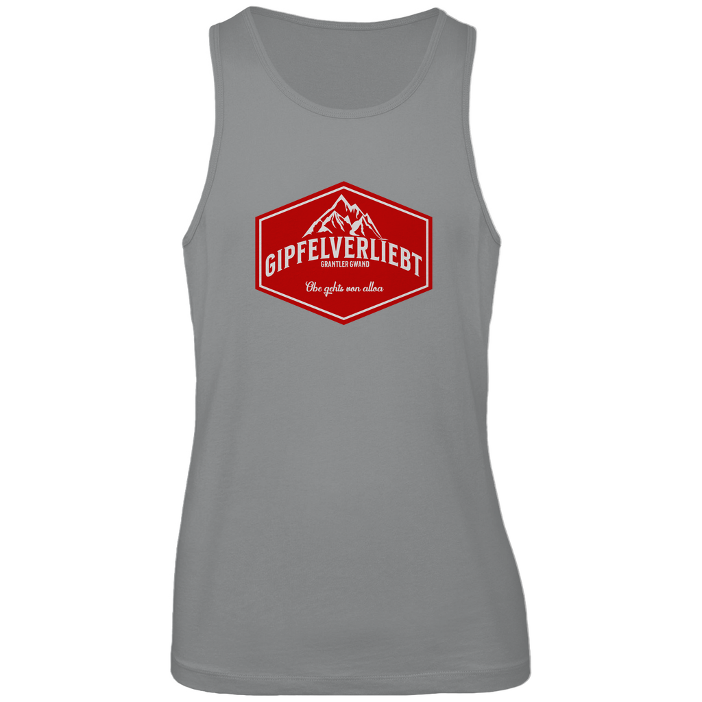 Bayerisches Herren Premium Tank Top Gipfelverliebt Wappen- rot - Grantler Gwand