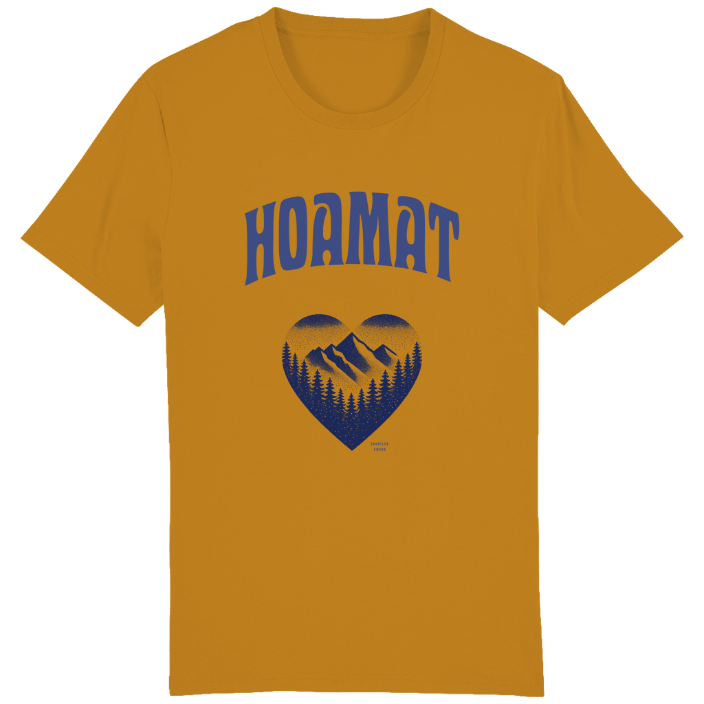Bayerisches Herren T-Shirt Hoamat - blau - Grantler Gwand