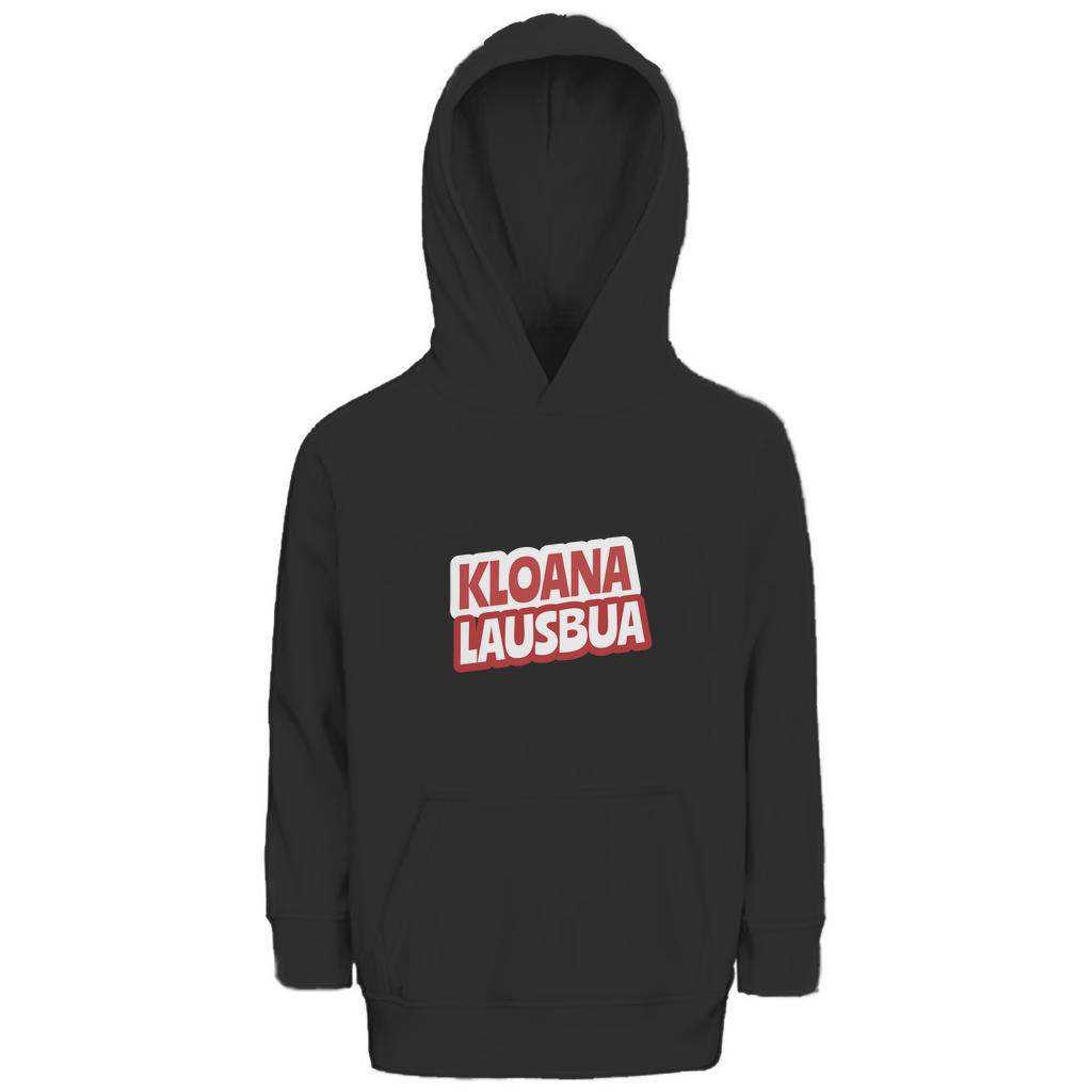 Bayerischer Kinder Premium Bio Hoodie Kloana Lausbua - rot - Grantler Gwand